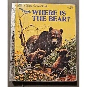 Vintage Little Golden Book Where is the Bear? 1978